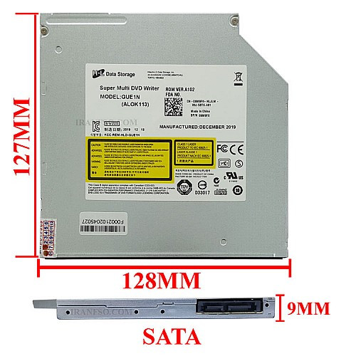 درایو لپ تاپ دی وی دی رایترH.L Sata Superslim E1