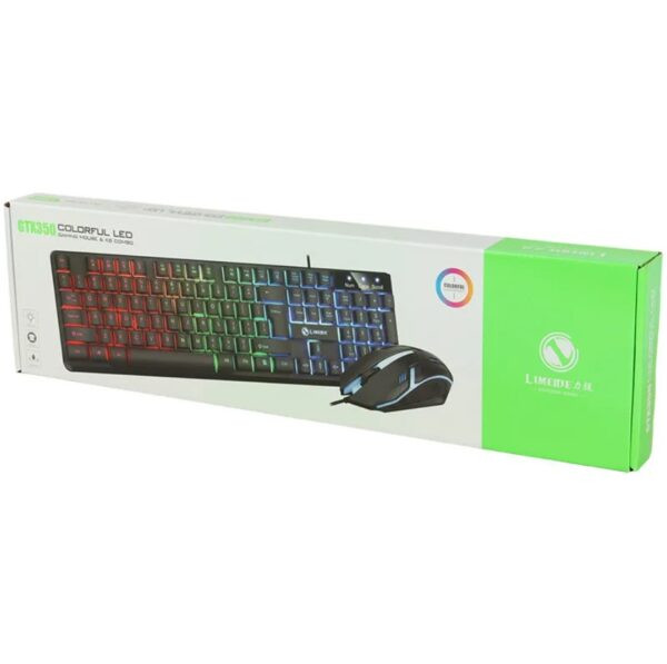 کیبورد و موس سیم دار گیمی لایماید LIMEIDE GTX350 RGB