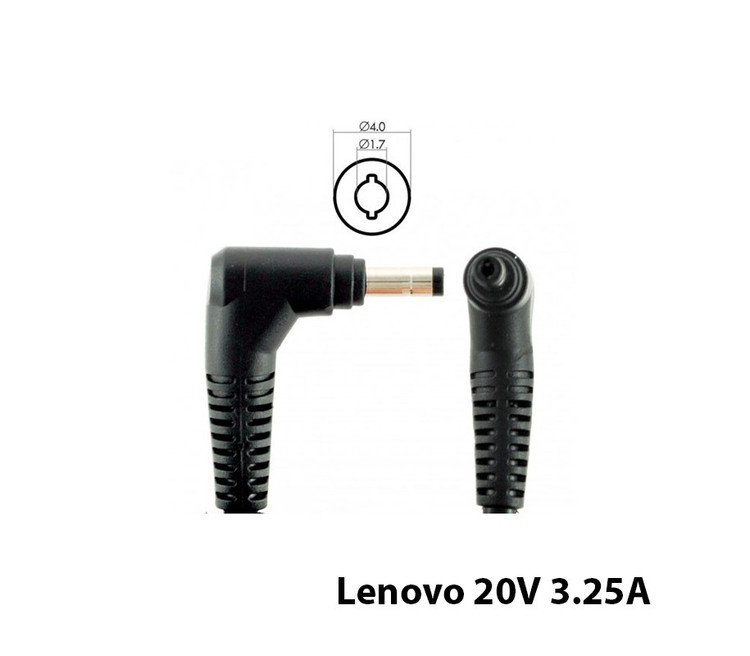 آداپتور لپ تاپ لنوو Lenovo 20V 3.25A _4.0*1.7 سرریز مربعی