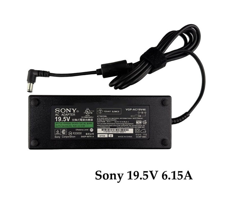 آداپتور لپ تاپ سونی Sony 19.5V 6.15A _6.5*4.4