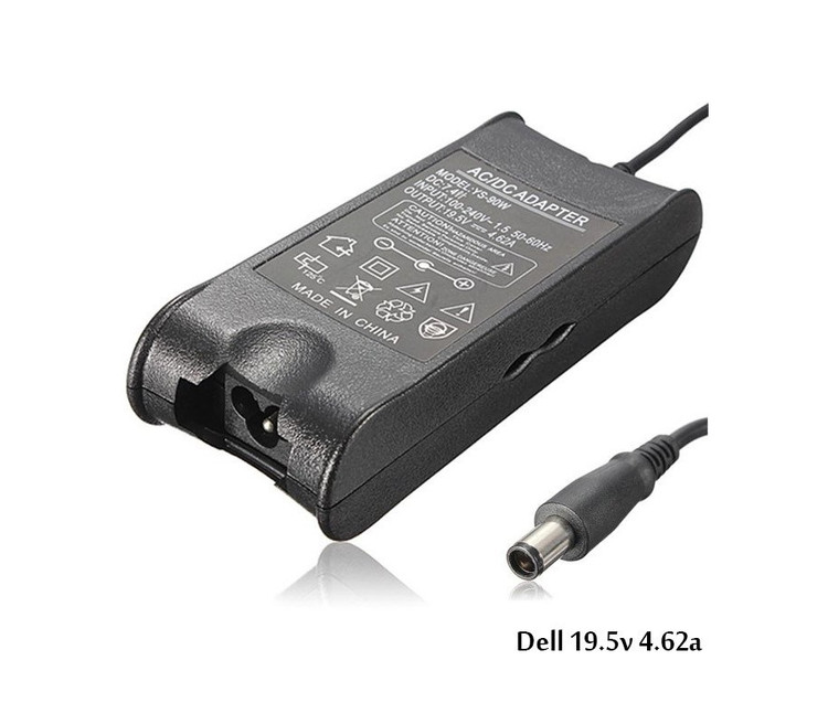 آداپتور لپ تاپ دل Dell 19.5v 4.62A Fat _7.4*5.0