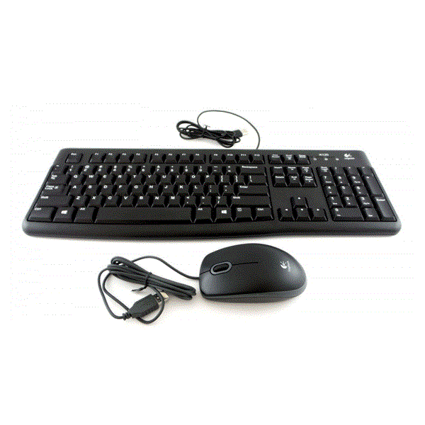 کیبورد و ماوس با سیم لاجیتک مدل KEYBOARD AND MOUSE LOGITECH MK120