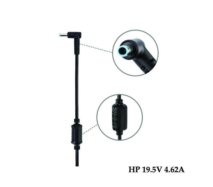 آداپتور لپ تاپ اچ پی HP 19.5V 4.6A _4.5*3.0 سرفیش آبی
