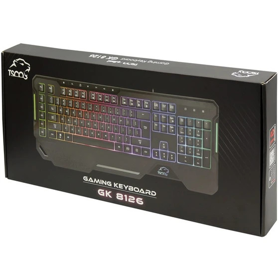 کیبورد گیمینگ تسکو مدل GK8126 با سوییچ ممبران و نورپردازی RGB