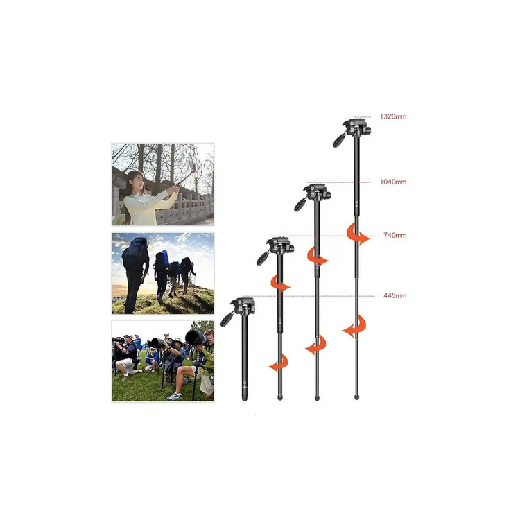 سه پایه دوربین زومی مدل M2 MAX 179CM برند ZOMEI