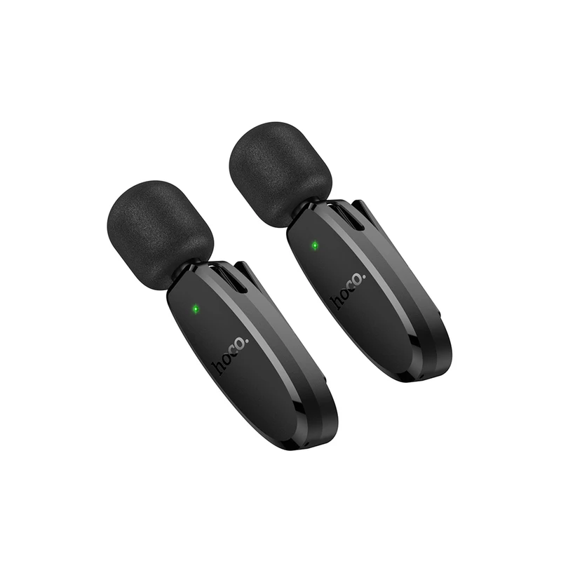میکروفون یقه ای بی سیم تایپ سی هوکو مدل L15 DUAL MIC