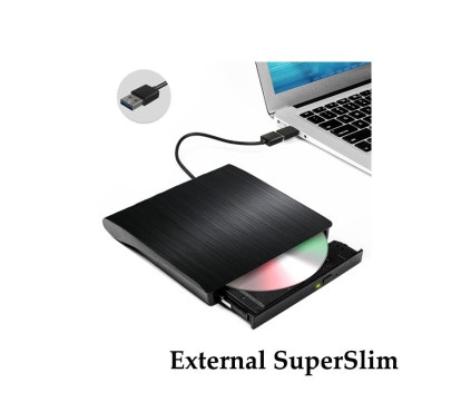 دی وی دی رایتر اکسترنال سوپر اسلیم External 9.5mm SuperSlim _USB3 گارانتی شش ماهه