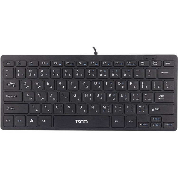 کیبورد با سیم تسکو مدل TK8044 سوییچ ممبران