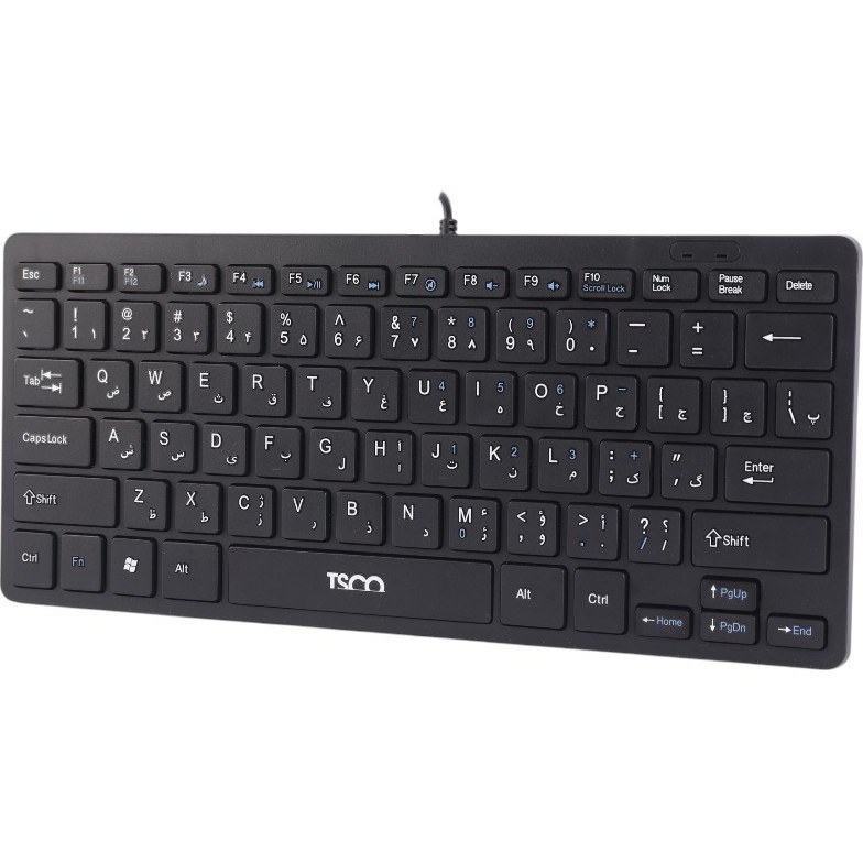 کیبورد با سیم تسکو مدل TK8044 سوییچ ممبران