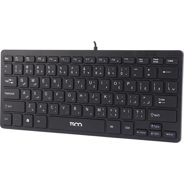 کیبورد با سیم تسکو مدل TK8044 سوییچ ممبران