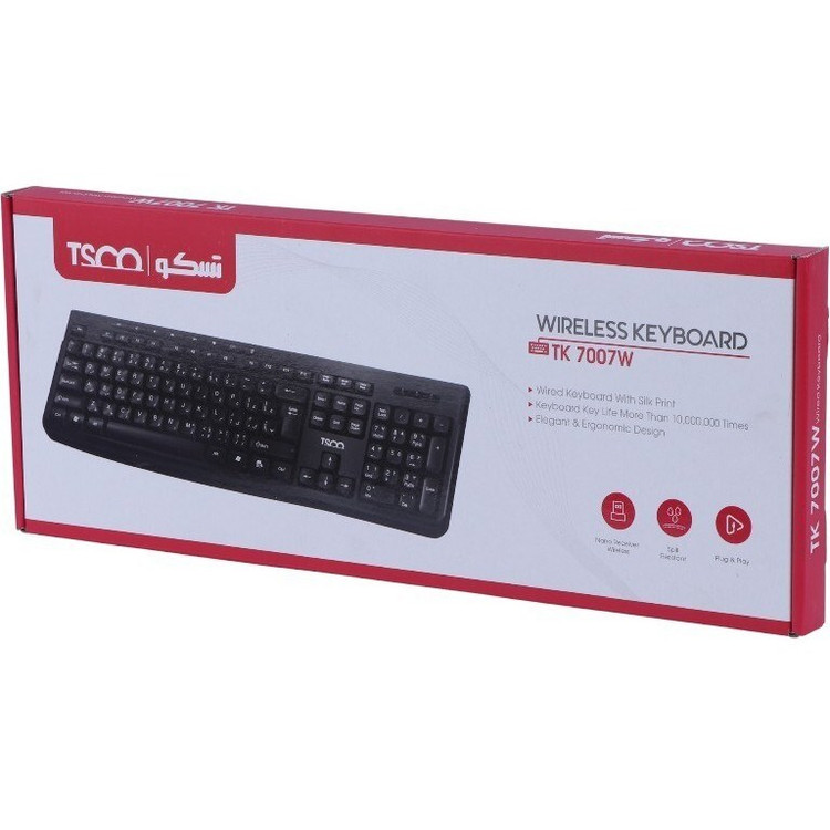 کیبورد بی سیم تسکو مدل TK7007W