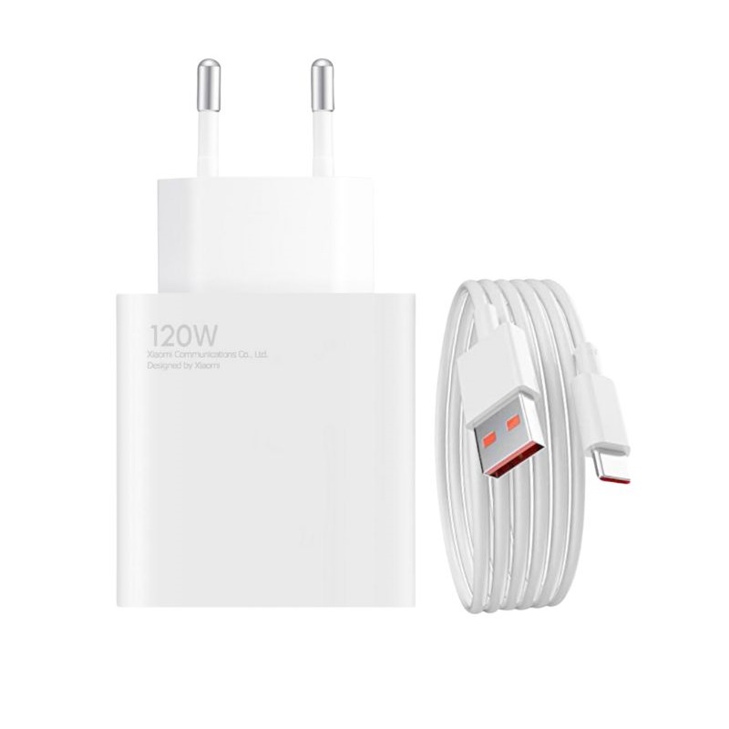شارژر دیواری شیائومی MI 120W به همراه کابل Type-C